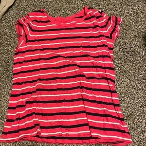 Pink stiped t shirt